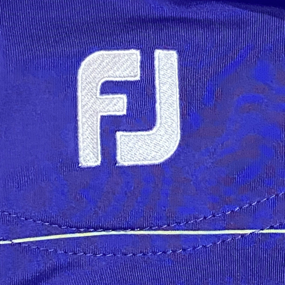 FootJoy ProDry Golf Polo M Blue Purple Stripe Performance Moisture Wicking - Picture 8 of 8